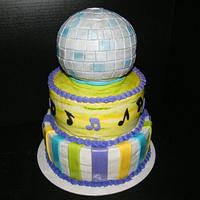 Disco/Dance Party Cake