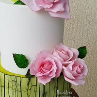 Rustic birthday cake