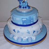 Christening Cake for a Boy