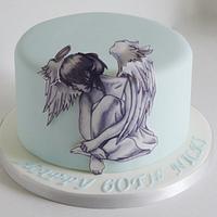 60th Birthday Angel cake