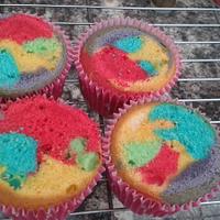 Rainbow Dash cupcakes