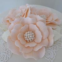 Vintage Pearl Wedding Cake