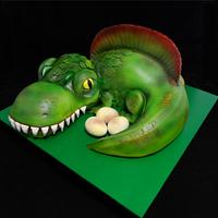 Boys Dinosaur Cake