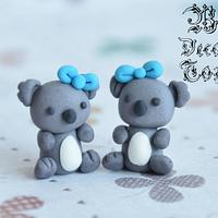 Mini Koala Fondant Topper 