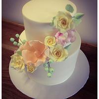 Pastel flower Cake 