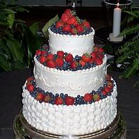 Fresh Berries Wedding Cake