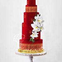 Wedding Cake By Purbaja B Chakraborty: Indian Style Saree Cake 