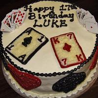 Card cake in buttercream