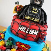 Lego superhero Cake