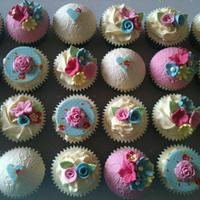 Cath Kidston style cupcakes