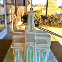 Sculpted Temple Cake