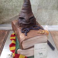 Harry Potter book cake