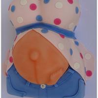 Baby Shower Belly Cake
