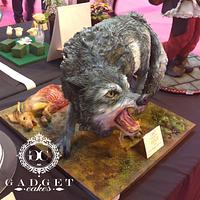 Gold award winning Gory Wolf Cake