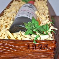 Wine crate cake