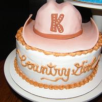 Country Girl Graduation Cake