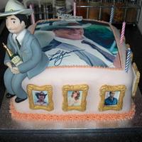 80's themed Dallas cake