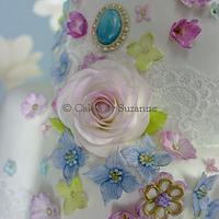 Another flower and brooch cascade