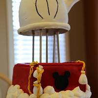 Mickey Mouse hot air balloon cake