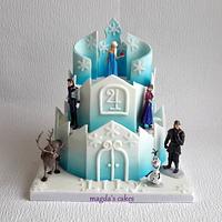 Frozen castle cake