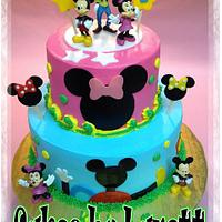 Minnie/Mickey Birthday Cake