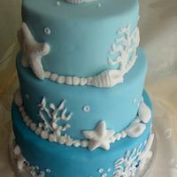 Under water wedding cake.