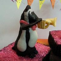 Animal Music Birthday Cake