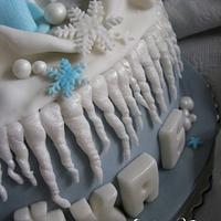 Frozen cake with Elsa