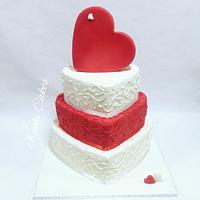Wedding Heart cake