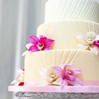 Elegant Orchids Cake