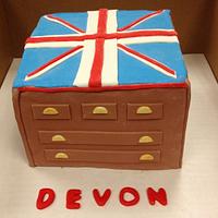 Union Jack Dresser Cake