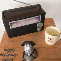 Old Radio Cake