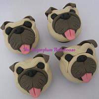 Pug Face Cupcakes