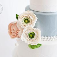 Elegant Marble Wedding Cake
