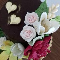 Chocolate and flowers