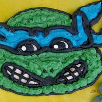 four ninja turtle cake in Buttercream