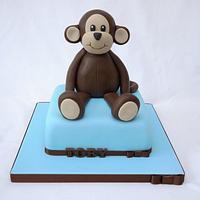 Monkey Christening Cake!