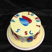 Surfboard cake