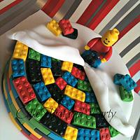 Lego themed cake 