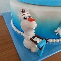 Elsa fr om Frozen with Olaf