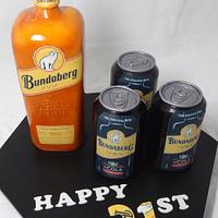 Rum 21st (Bottle cake and notes)