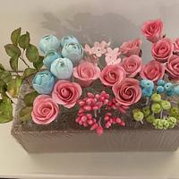 Roses, flowers and buds