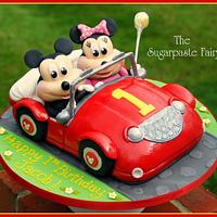 Mickey and Minnie Mouse Car  