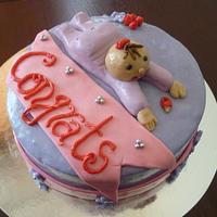 New Born Baby Cake