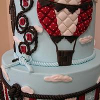 another hot air balloon cake