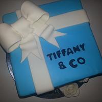 tiffany gift box cake