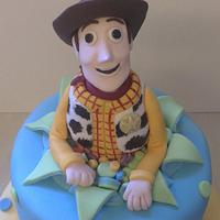 Toy Story Buzz Lightyear, Woody and Peppa Pig cake