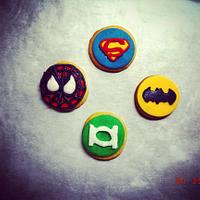 super hero cookies