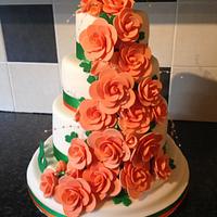 Irish themed wedding cake