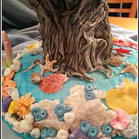 Detail of My Summer Beach Fantasy Cake